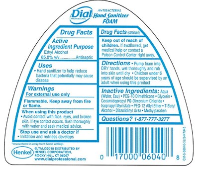 Back (Dial Foaming Hand Sanitizer 15.2 Fl Oz Back)